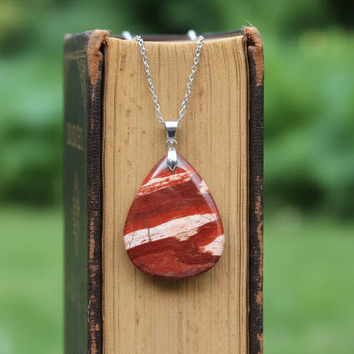 Pendentif en Jaspe rouge (PE1422-2)