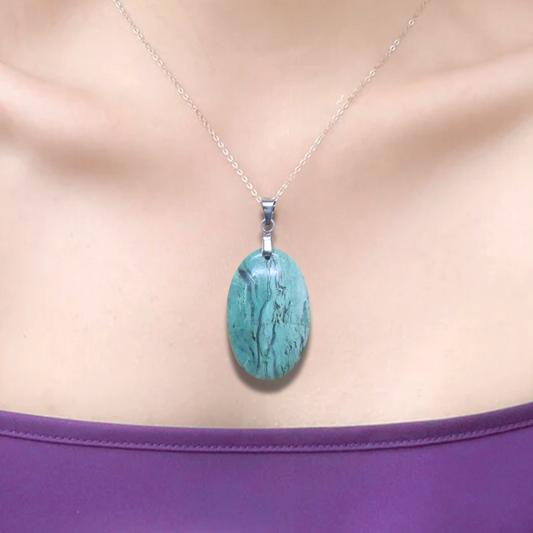 Pendentif en Larsonite (Jaspe) (PE2056) - ENAE Minéraux