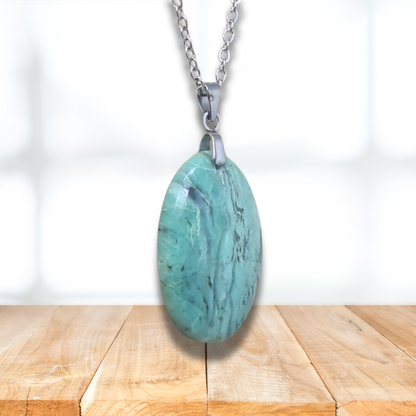 Pendentif en Larsonite (Jaspe) (PE2056) - ENAE Minéraux