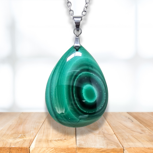 Pendentif en Malachite (PE2080) - ENAE Minéraux