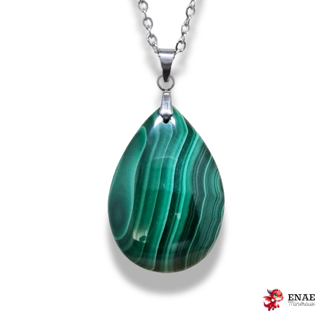 Pendentif en Malachite (PE2082)