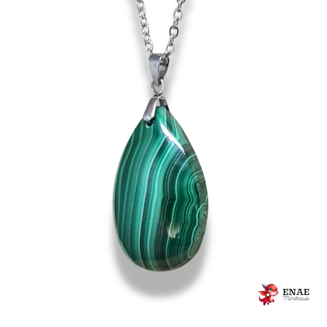Pendentif en Malachite (PE2082)