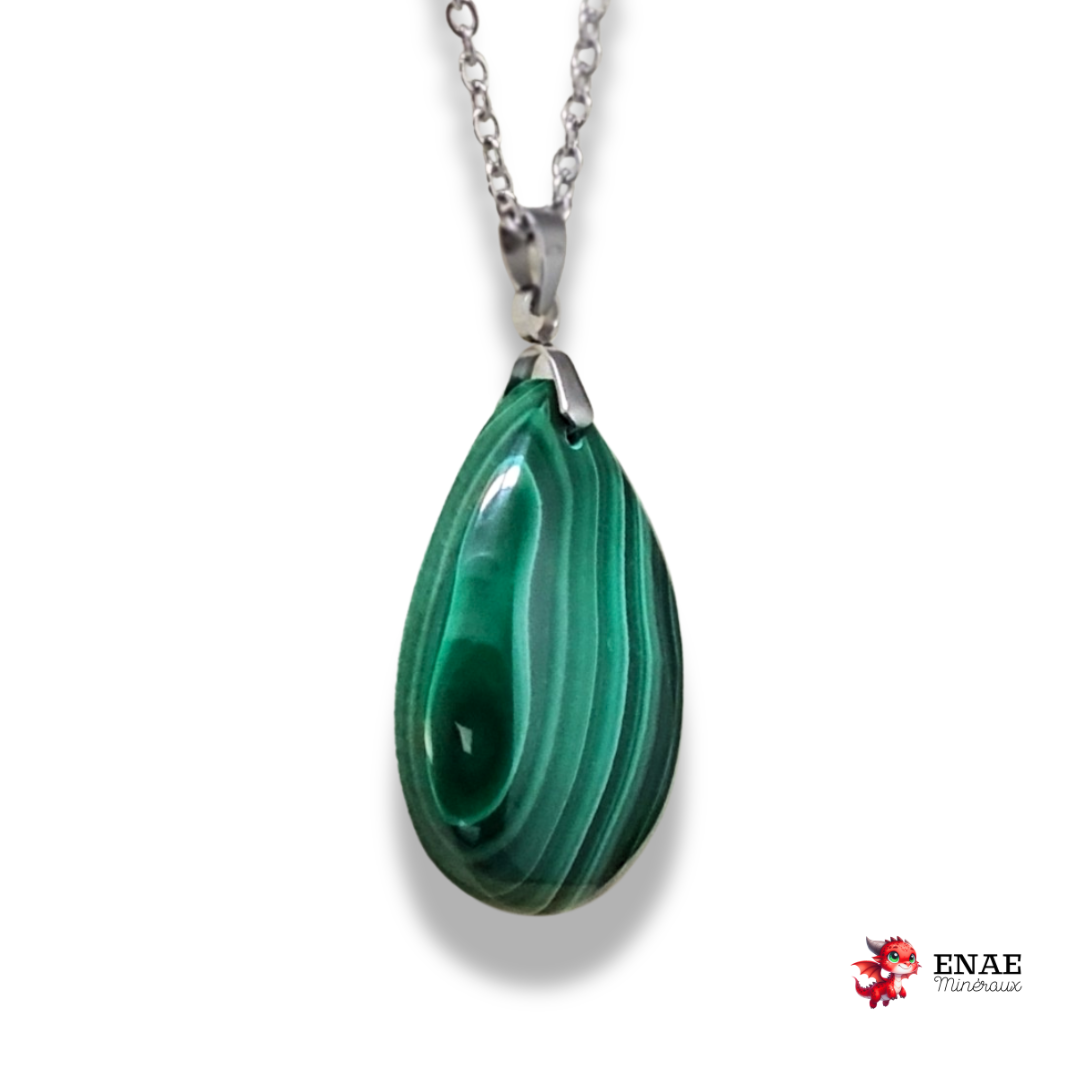 Pendentif en Malachite (PE2082)