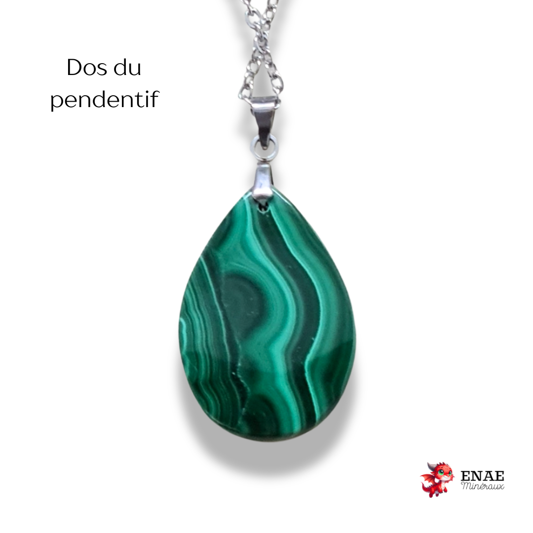 Pendentif en Malachite (PE2082)