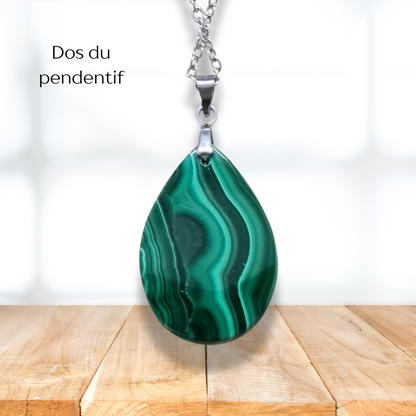 Pendentif en Malachite (PE2082) - ENAE Minéraux