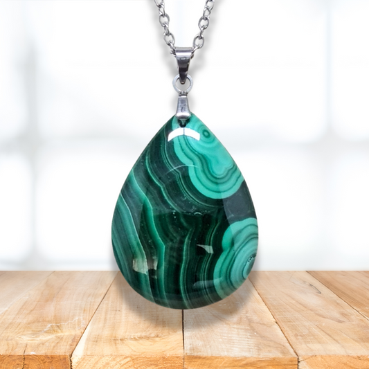 Pendentif en Malachite (PE2081) - ENAE Minéraux