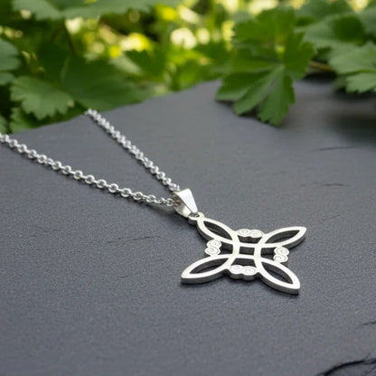 Pendentif Nœud de sorcière en acier inoxydable - ENAE Minéraux