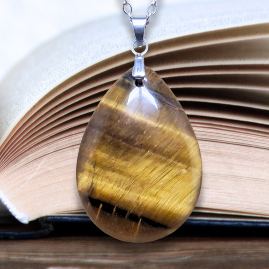 Pendentif biface en Œil de Tigre (PE2091)