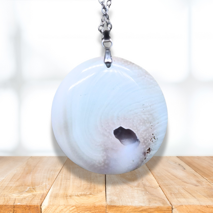 Pendentif en Œil de Sainte-Lucie (PE1916-2) - ENAE Minéraux