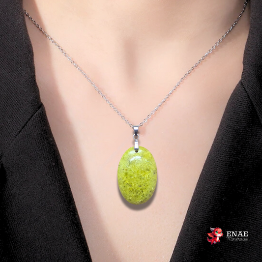 Pendentif en Opale verte (PE2059)