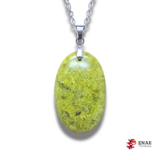 Pendentif en Opale verte (PE2058)