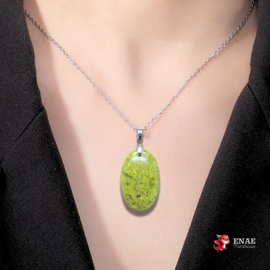 Pendentif en Opale verte (PE2058)