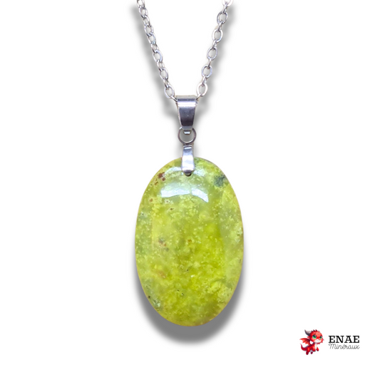 Pendentif en Opale verte (PE2057)