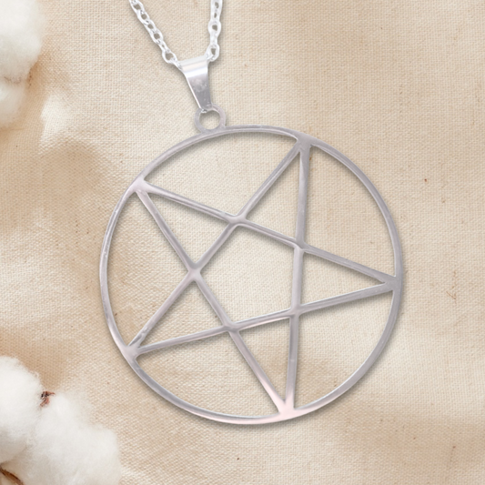 Pendentif Pentacle en acier inoxydable