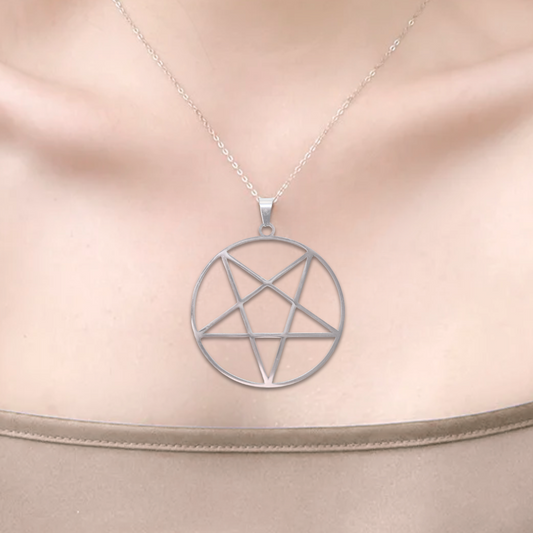 Pendentif Pentacle en acier inoxydable