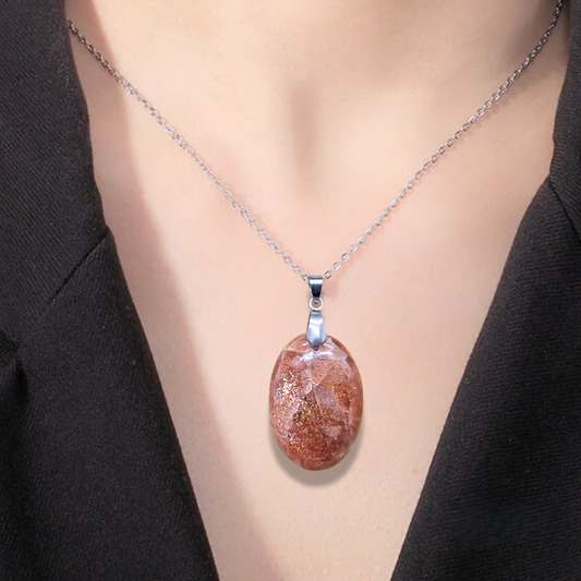 Pendentif en Pierre de Soleil (PE1907-1)
