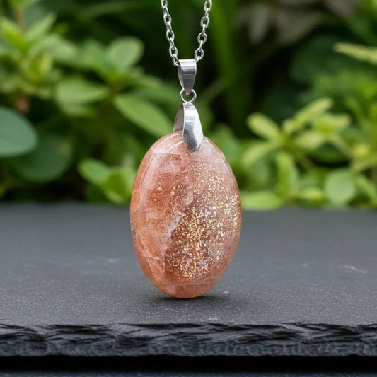 Pendentif en Pierre de Soleil (PE1907-1)