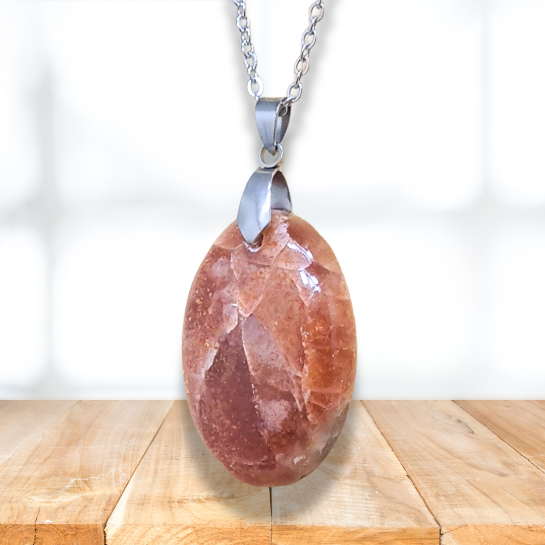 Pendentif en Pierre de Soleil (PE1907-1)