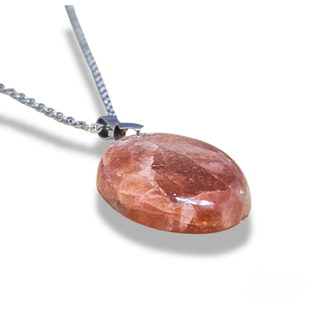 Pendentif en Pierre de Soleil (PE1907-1) - ENAE Minéraux