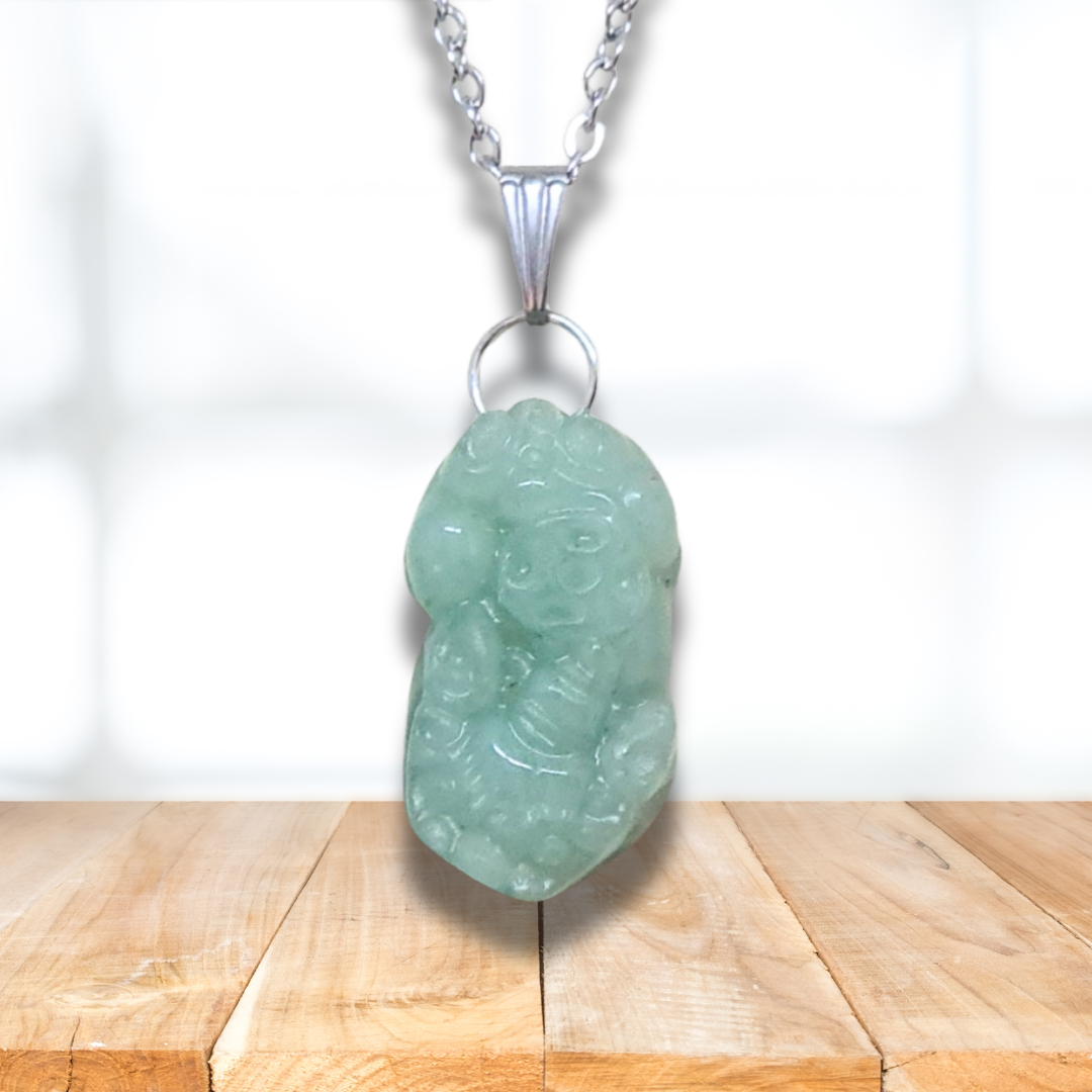 Pendentif PiXiu en Aventurine verte (PE102)