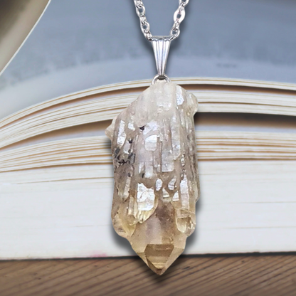 Pendentif en pointe de Citrine brute (PE2068)