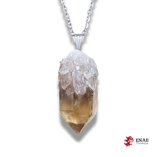 Pendentif en pointe de Citrine brute (PE2069)