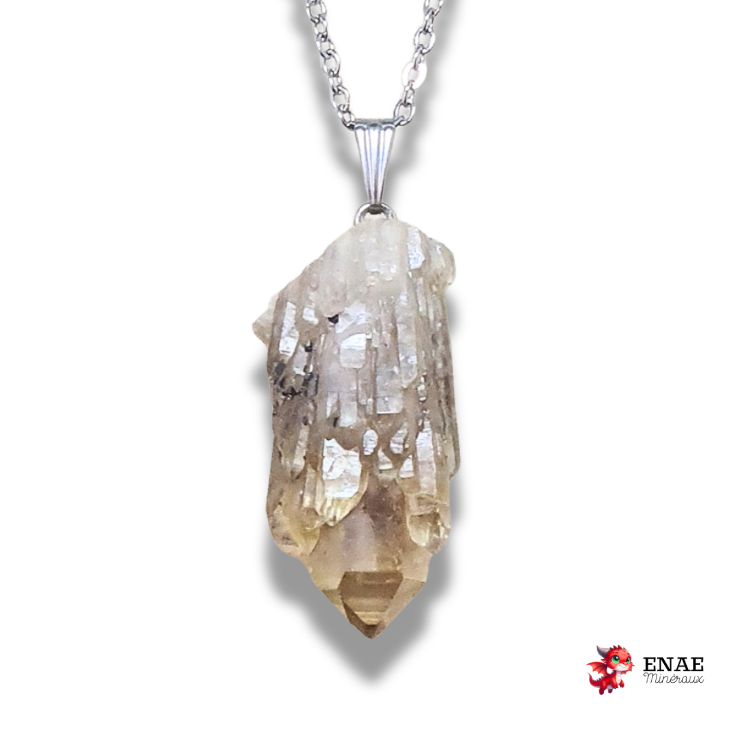 Pendentif en pointe de Citrine brute (PE2068)