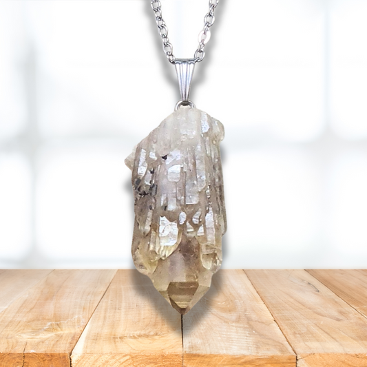 Pendentif en pointe de Citrine brute (PE2068)