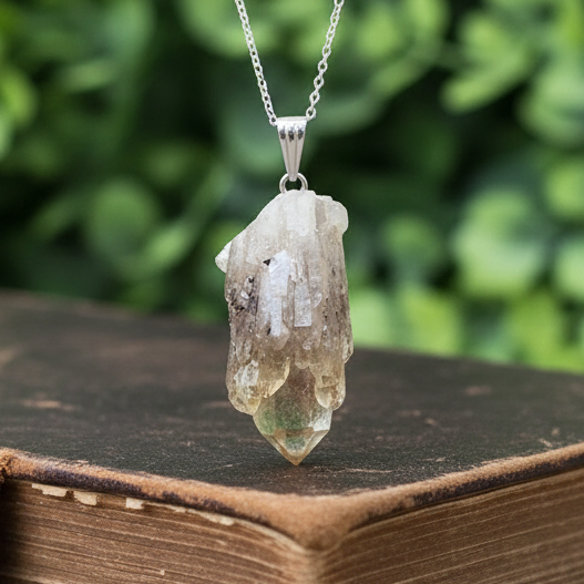 Pendentif en pointe de Citrine brute (PE2068)