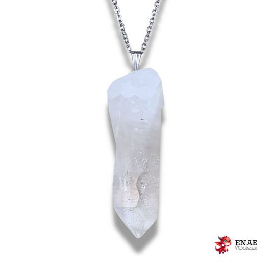 Pendentif en pointe brute de Cristal de Roche (PE2070)
