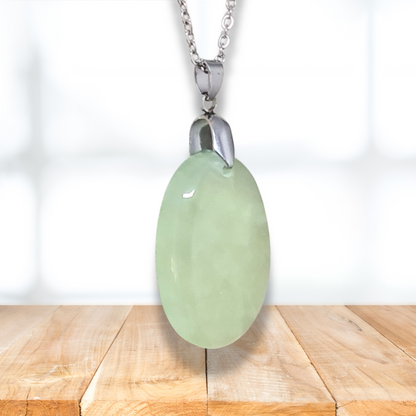 Pendentif en Prehnite (PE2071) - ENAE Minéraux