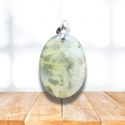 Pendentif en Prehnite (PE1038)