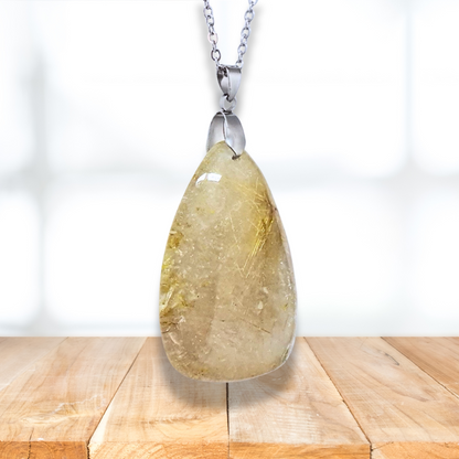Pendentif en Quartz Rutile (PE1526)