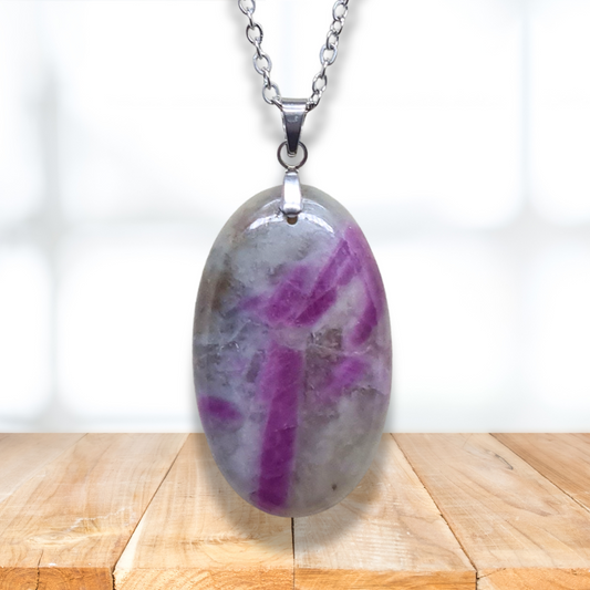 Pendentif en Rubis et Sillimanite (PE2084)