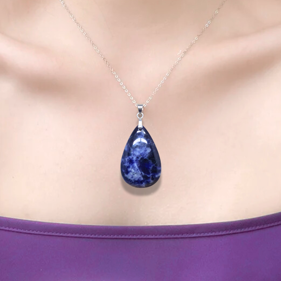 Pendentif en Sodalite (PE2089) - ENAE Minéraux