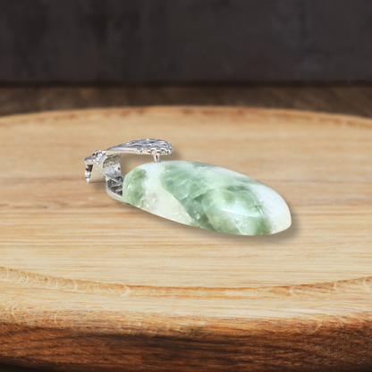Pendentif en Tourmaline verte et Quartz (PE2090) - ENAE Minéraux