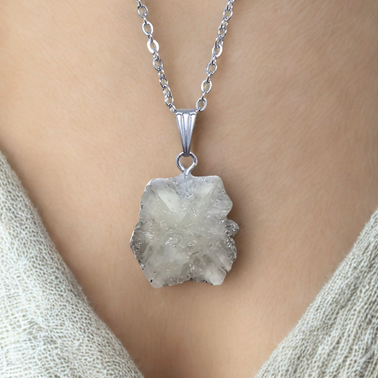 Pendentif en tranche d'Aragonite (PE2103)
