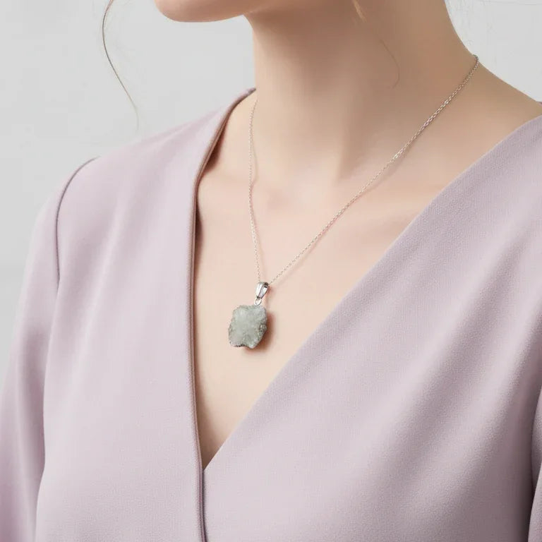 Pendentif en tranche d'Aragonite (PE2103) - ENAE Minéraux