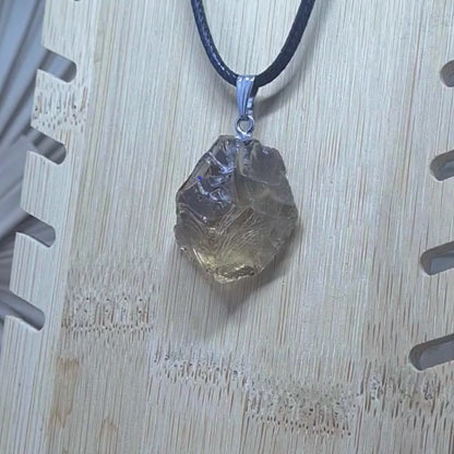 Pendentif en éclat de Citrine brute (PE2032)