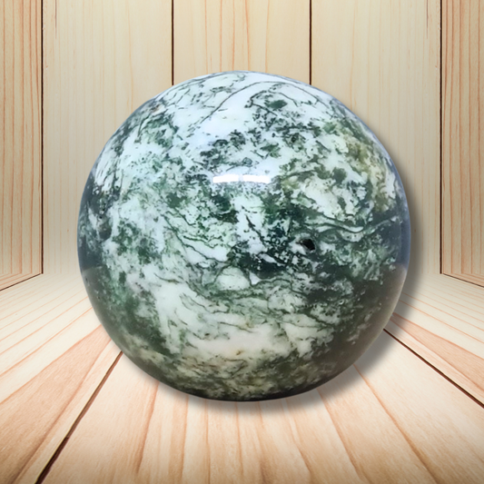 Sphère en Agate arbre 88g (PRGFL755)