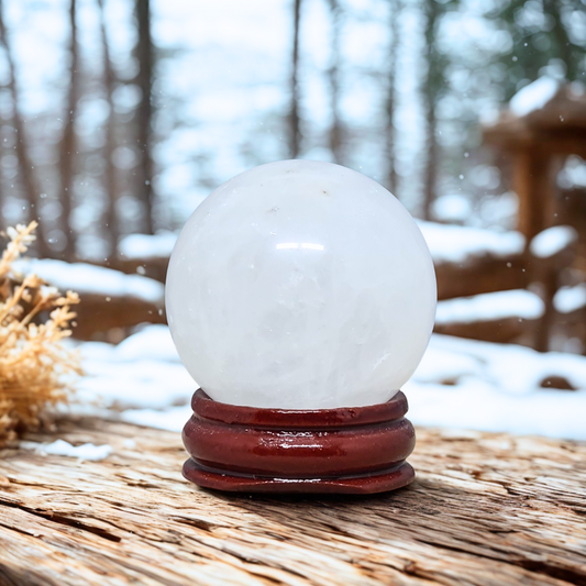 Sphère en Quartz blanc 90g (PRGFL750)