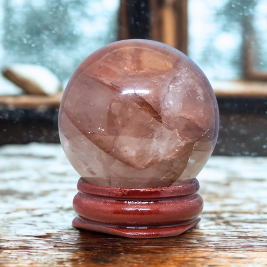 Sphère en Quartz hématoïde 104g (PRGFL752)