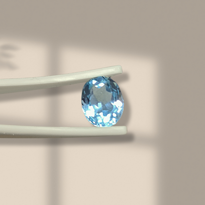 Topaze bleue gemme facettée (PGF744)